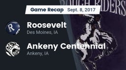 Recap: Roosevelt  vs. Ankeny Centennial  2017