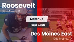 Matchup: Roosevelt High vs. Des Moines East  2018