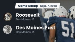 Recap: Roosevelt  vs. Des Moines East  2018