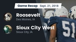 Recap: Roosevelt  vs. Sioux City West   2018