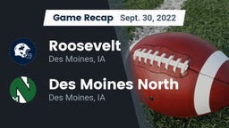 Recap: Roosevelt  vs. Des Moines North  2022