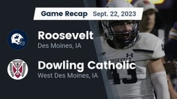 Recap: Roosevelt  vs. Dowling Catholic  2023