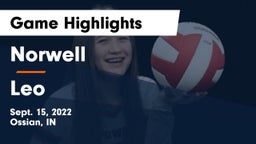 Norwell  vs Leo  Game Highlights - Sept. 15, 2022