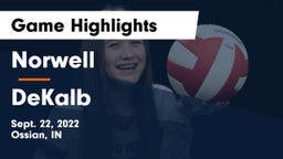 Norwell  vs DeKalb  Game Highlights - Sept. 22, 2022