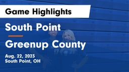 South Point  vs Greenup County Game Highlights - Aug. 22, 2023