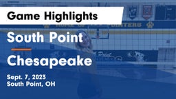 South Point  vs Chesapeake  Game Highlights - Sept. 7, 2023