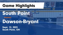 South Point  vs Dawson-Bryant  Game Highlights - Sept. 12, 2023