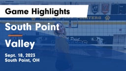 South Point  vs Valley  Game Highlights - Sept. 18, 2023