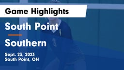 South Point  vs Southern  Game Highlights - Sept. 23, 2023