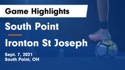 South Point  vs Ironton St Joseph Game Highlights - Sept. 7, 2021