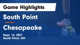 South Point  vs Chesapeake  Game Highlights - Sept. 14, 2021