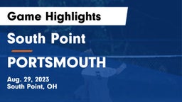 South Point  vs PORTSMOUTH Game Highlights - Aug. 29, 2023