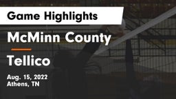 McMinn County  vs Tellico  Game Highlights - Aug. 15, 2022