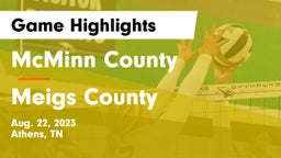 McMinn County  vs Meigs County  Game Highlights - Aug. 22, 2023