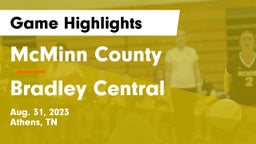 McMinn County  vs Bradley Central  Game Highlights - Aug. 31, 2023