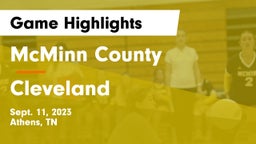 McMinn County  vs Cleveland  Game Highlights - Sept. 11, 2023