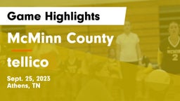 McMinn County  vs tellico  Game Highlights - Sept. 25, 2023