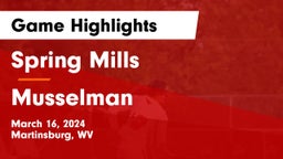 Spring Mills  vs Musselman  Game Highlights - March 16, 2024