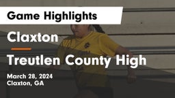 Claxton  vs Treutlen County High Game Highlights - March 28, 2024