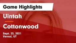 Uintah  vs Cottonwood  Game Highlights - Sept. 23, 2021