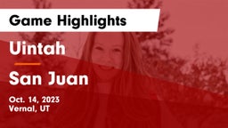 Uintah  vs San Juan  Game Highlights - Oct. 14, 2023