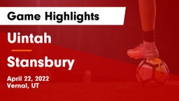 Uintah  vs Stansbury  Game Highlights - April 22, 2022