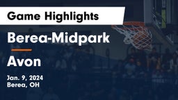 Berea-Midpark  vs Avon  Game Highlights - Jan. 9, 2024