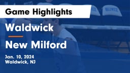 Waldwick  vs New Milford  Game Highlights - Jan. 10, 2024