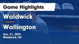 Waldwick  vs Wallington  Game Highlights - Jan. 21, 2024