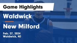 Waldwick  vs New Milford  Game Highlights - Feb. 27, 2024