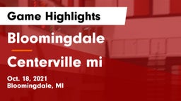 Bloomingdale  vs Centerville mi Game Highlights - Oct. 18, 2021