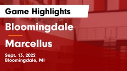 Bloomingdale  vs Marcellus  Game Highlights - Sept. 13, 2022