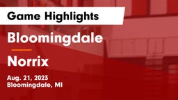 Bloomingdale  vs Norrix  Game Highlights - Aug. 21, 2023
