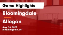 Bloomingdale  vs Allegan  Game Highlights - Aug. 26, 2023