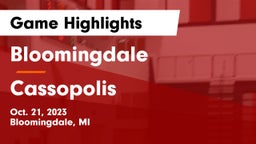 Bloomingdale  vs Cassopolis  Game Highlights - Oct. 21, 2023
