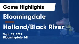 Bloomingdale  vs Holland/Black River Game Highlights - Sept. 24, 2021