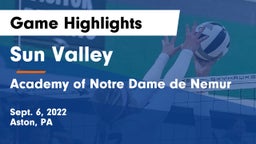 Sun Valley  vs Academy of Notre Dame de Nemur Game Highlights - Sept. 6, 2022