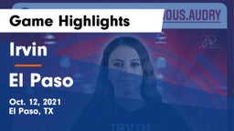Irvin  vs El Paso  Game Highlights - Oct. 12, 2021