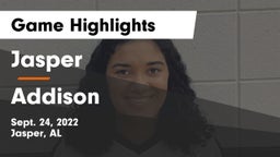 Jasper  vs Addison  Game Highlights - Sept. 24, 2022