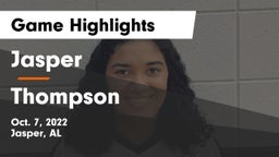 Jasper  vs Thompson  Game Highlights - Oct. 7, 2022