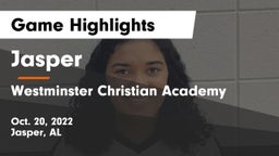 Jasper  vs Westminster Christian Academy Game Highlights - Oct. 20, 2022