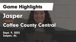 Jasper  vs Coffee County Central  Game Highlights - Sept. 9, 2023