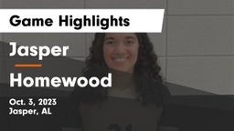 Jasper  vs Homewood  Game Highlights - Oct. 3, 2023