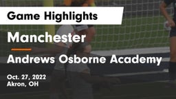Manchester  vs Andrews Osborne Academy Game Highlights - Oct. 27, 2022