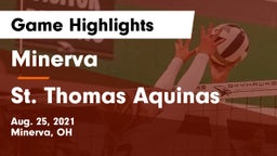 Minerva  vs St. Thomas Aquinas  Game Highlights - Aug. 25, 2021