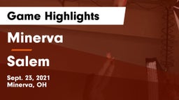 Minerva  vs Salem  Game Highlights - Sept. 23, 2021