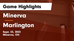 Minerva  vs Marlington  Game Highlights - Sept. 23, 2022