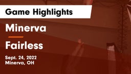 Minerva  vs Fairless  Game Highlights - Sept. 24, 2022