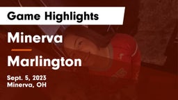 Minerva  vs Marlington  Game Highlights - Sept. 5, 2023