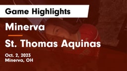 Minerva  vs St. Thomas Aquinas  Game Highlights - Oct. 2, 2023